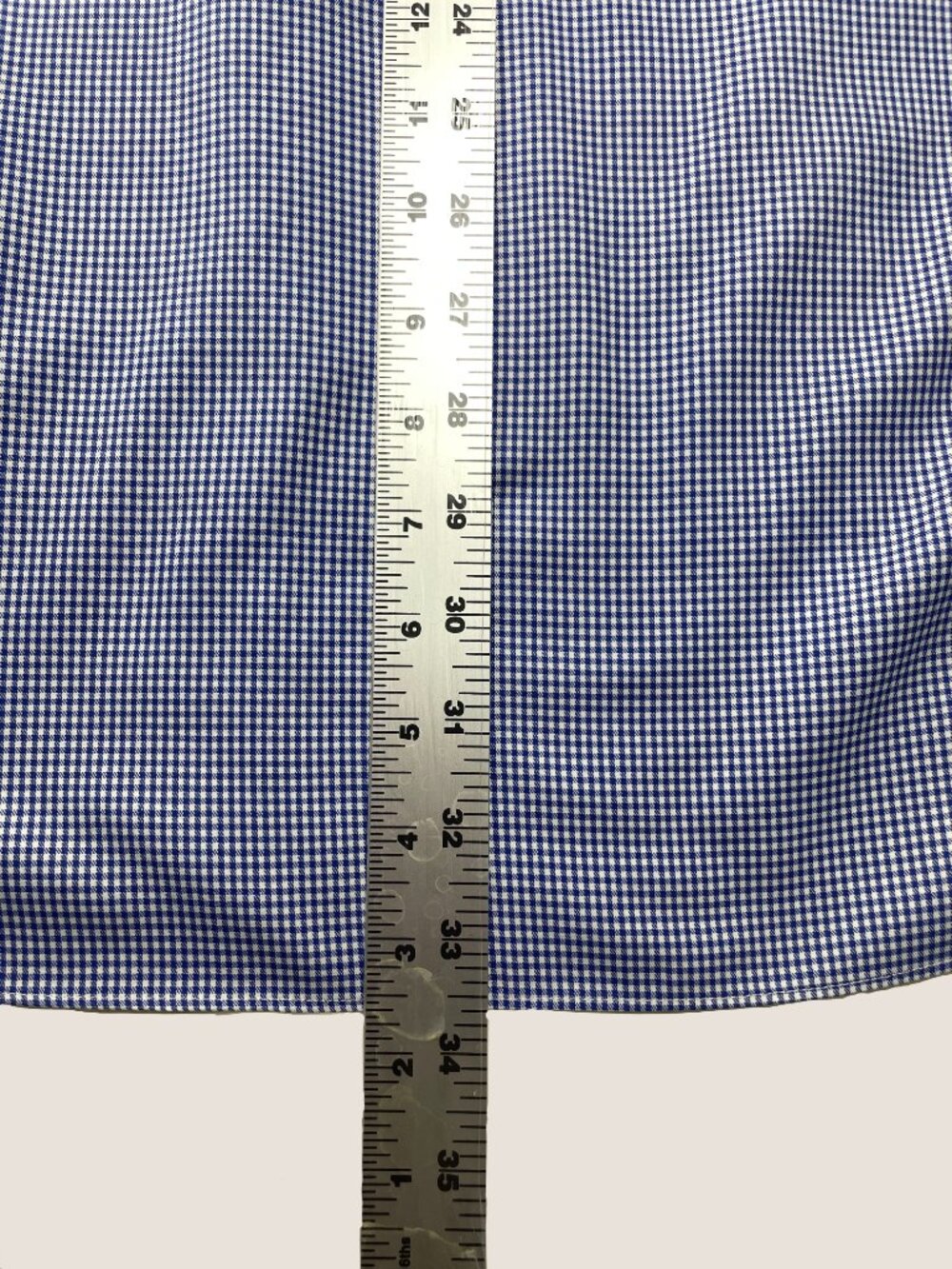 Thomas Pink Shirtmaker Dress Shirt Blue & White Houndstooth Men 16/41 (L) - Picture 6 of 8